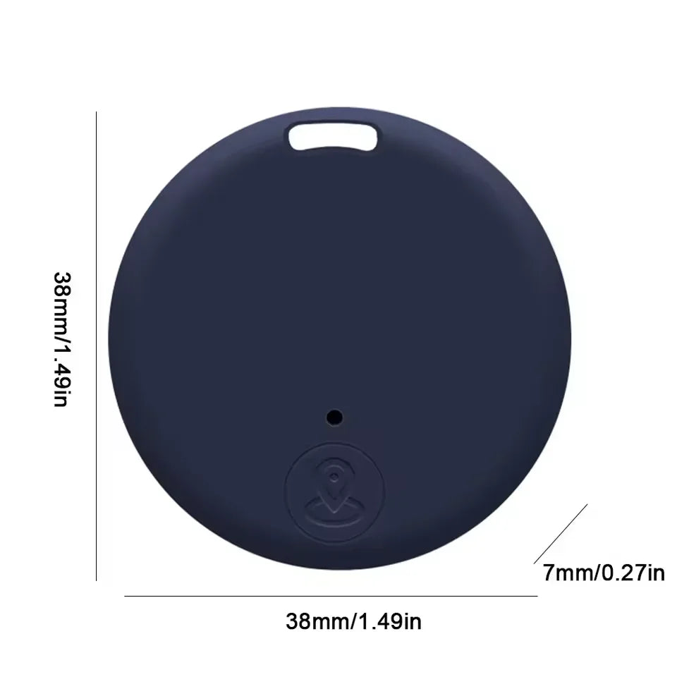 Smart Mini GPS Tracker - Anti-Lost Bluetooth Locator for Pets, Kids, and Valuables Dark Blue