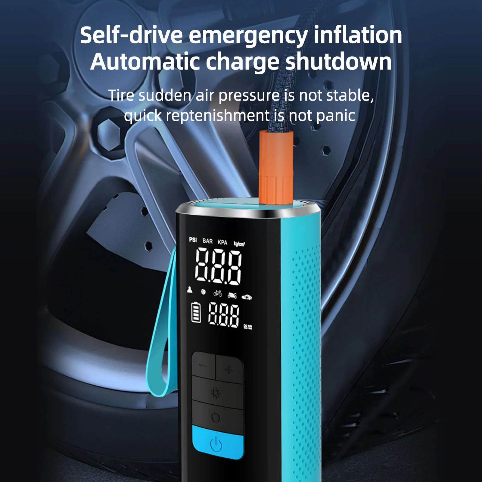 Outdoor Tire Inflator Portable Cordless Air Pump &ndash; Cordless