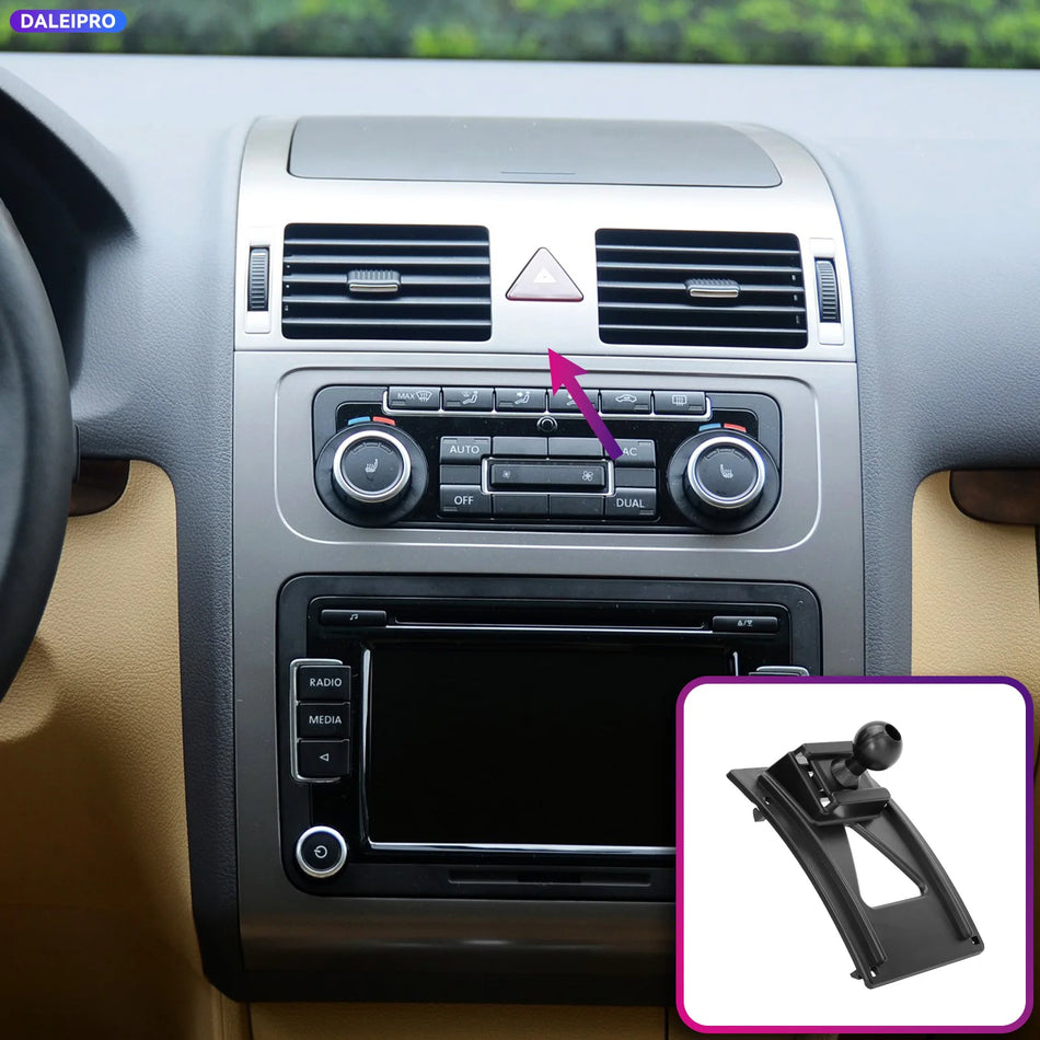 66W Wireless Phone Holder Base for VW Touran 2003-2013 ABS