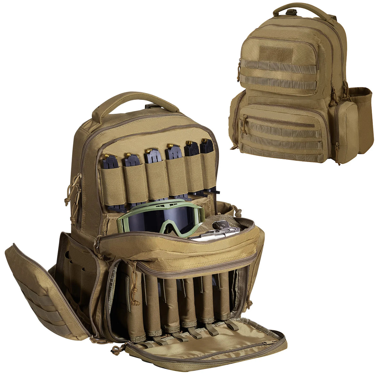 BK-2558 SucceBuy Range Backpack &ndash; Dual Pistol Compartments