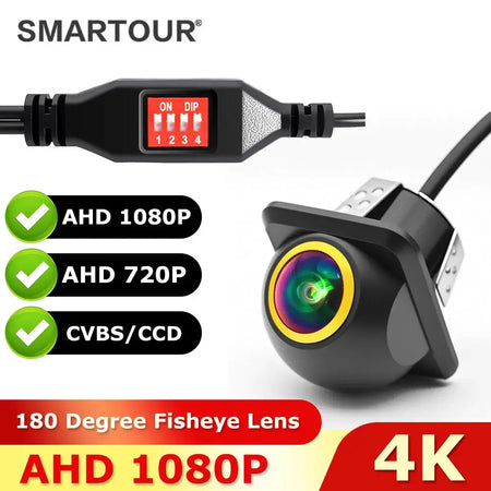 4K Golden 2053 NTSC 1080P Android Car Rear View Camera Universal Backup Parking Camera Night Vision Waterproof AHD Color Image by InterCyprus Trading Ltd