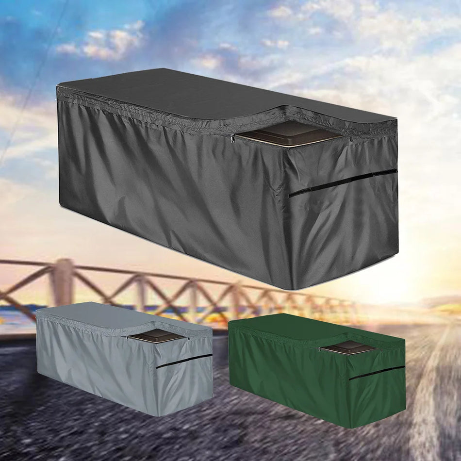 Väliterrassi kasti kate 210D Oxfordi kangas must hall roheline