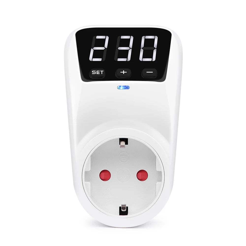 HLP02 Digital Voltage Protector &ndash; Overcurrent Protection EU plug / EU standard