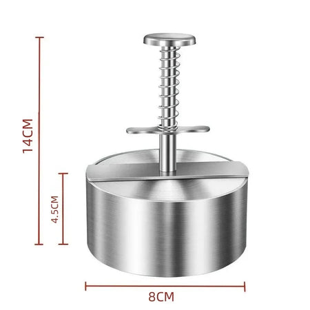 Hamburger Meat Press Patty Maker &ndash; Adjustable Thickness for Perfect Patties Diameter 8 CM