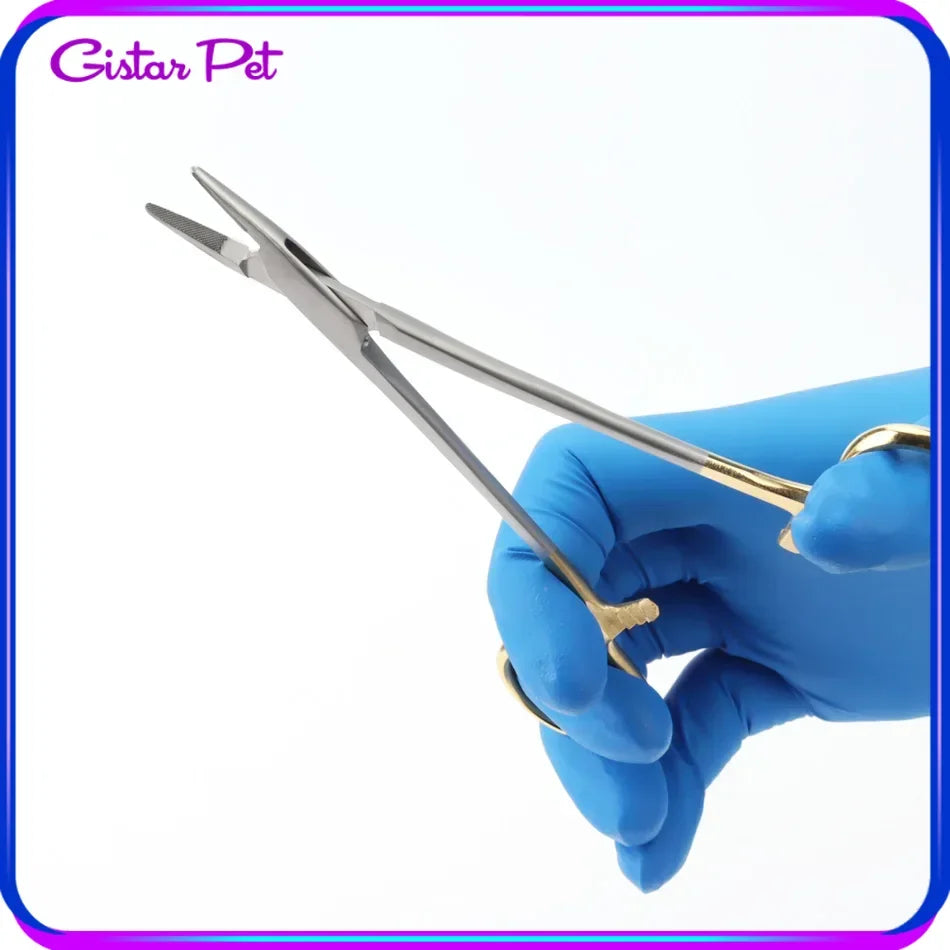 Veterinary TC Needle Holder - Reusable Stainless Steel