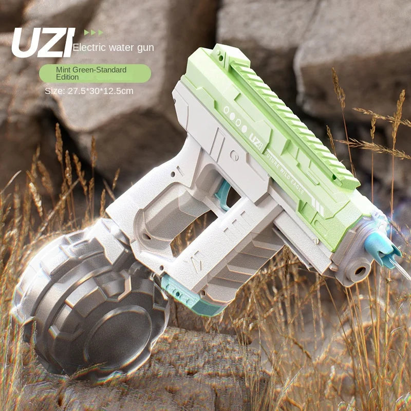 Electric Toy Water Gun &ndash; Dual Mode Light Water Absorption green