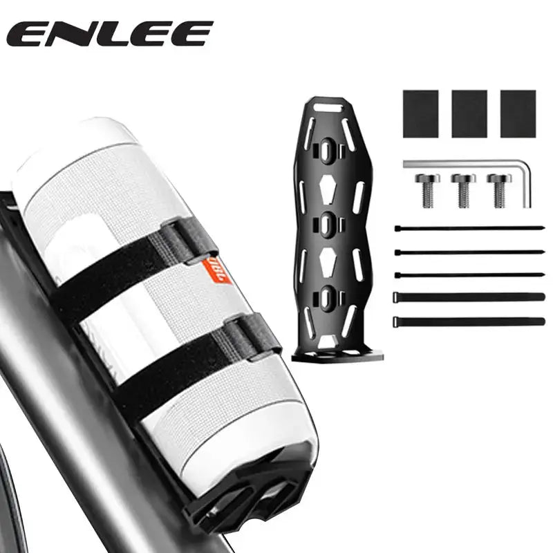 ENLEE Mountain Road Bike Bag Holder Lnstall Multifunction Bicycle Audio Stand Bottle Front Fork Top Tube Holder Bicycle Bag by InterCyprus Trading Ltd