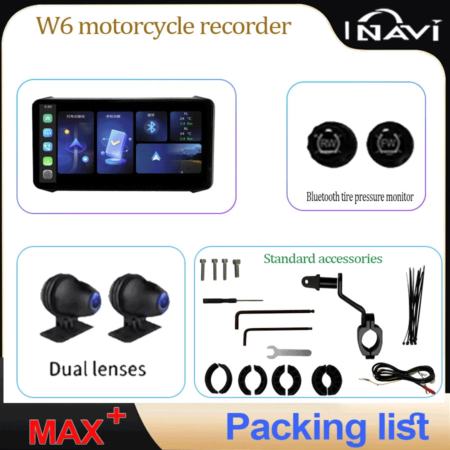 INAVI 6.1 Inch Waterproof LCD Display &ndash; Wireless Carplay Integration MAX2