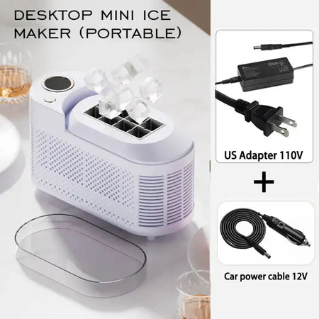 Portable Cube Ice Maker For Home Office Car 12V 110V 220V 110v 12V Purple
