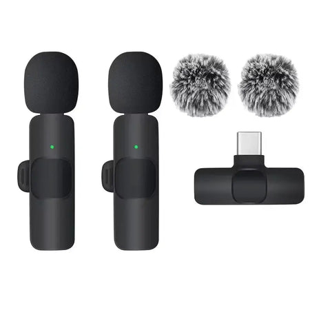 KEBIDUMEI Wireless Lavalier Microphone for iPhone Android 3.5mm for Radio Live Recording Noise Reduction Mini Microphone by InterCyprus Trading Ltd