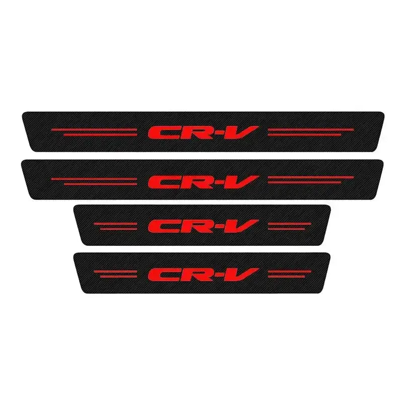 Carbon Fiber Door Sill Protector For Honda CRV HRV Civic 4pcs for CR-V