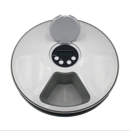 Automatic Pet Feeder Round Timing 6 Meals - Six Meal Timers Automatic Feeder