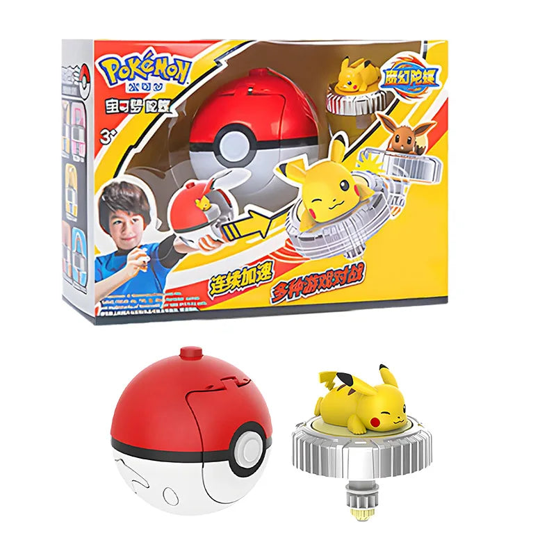 Spinning Top Ball Toy Action Figure - Pikachu, Charmander, Squirtle, Mew, Eevee Original box 4