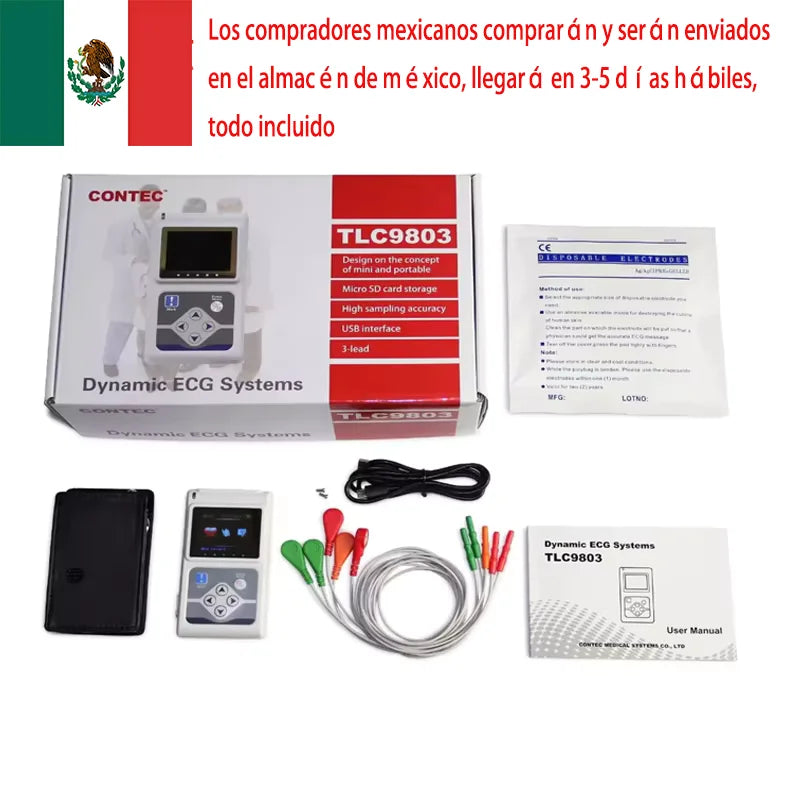 System Holter Monitor Przenośny Stymulator Contec TLC9803