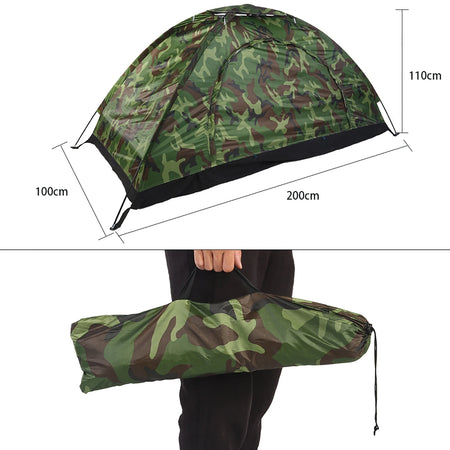 Camouflage UV Protection Waterproof One-Person Tent for Outdoor Adventures