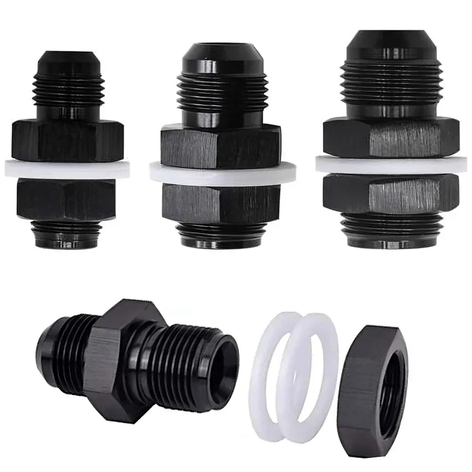 Raccord de cloison de cellule de carburant CAI-JT13 AN6 AN8 AN10 AN12 noir