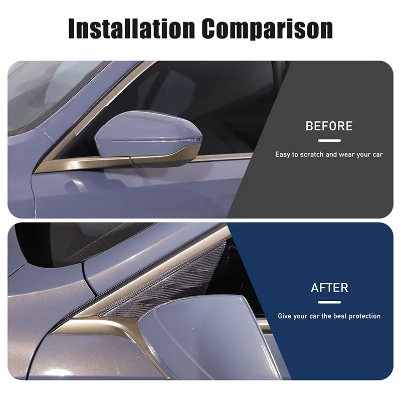 Κάλυμμα Βάσης Εμπρόσθιου Κολώνα Α από Ανθρακονήματα 2 Τεμ BMW Σειρά 5 G60