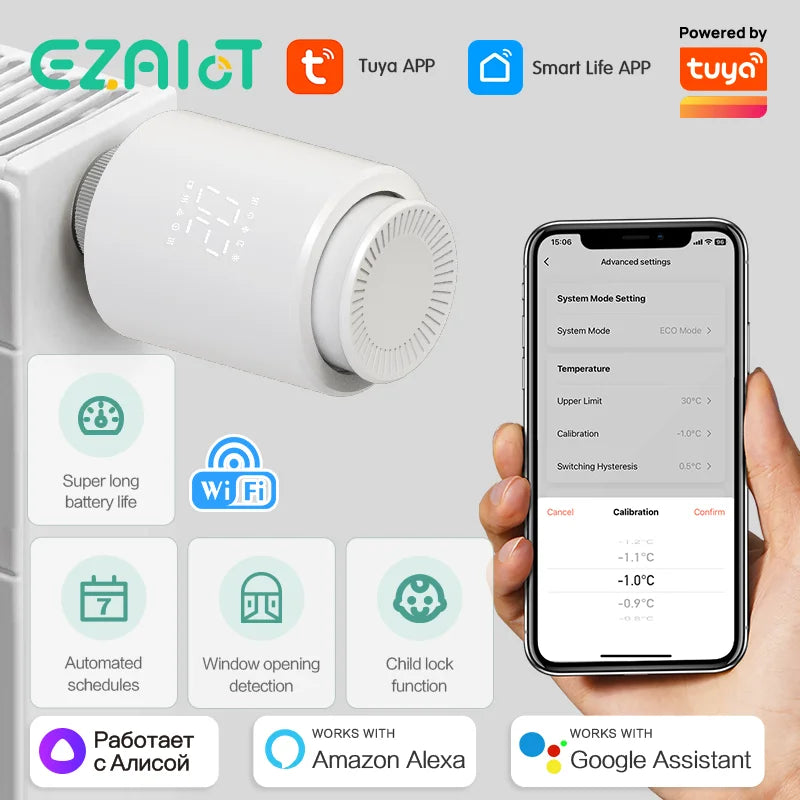 Tuya Smart Radiator Valve &ndash; Remote Temperature Control