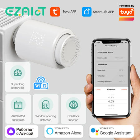 Tuya Smart Radiator Valve &ndash; Remote Temperature Control