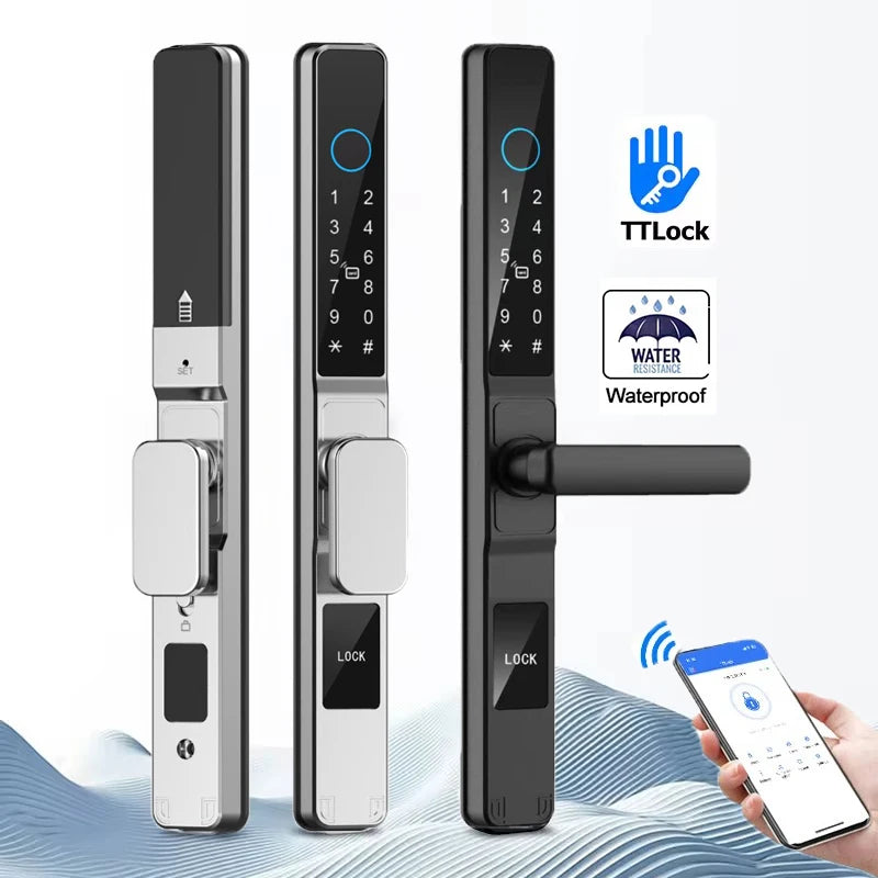 Voděodolný Bluetooth zámek na dveře s otiskem prstu pro posuvné dveře