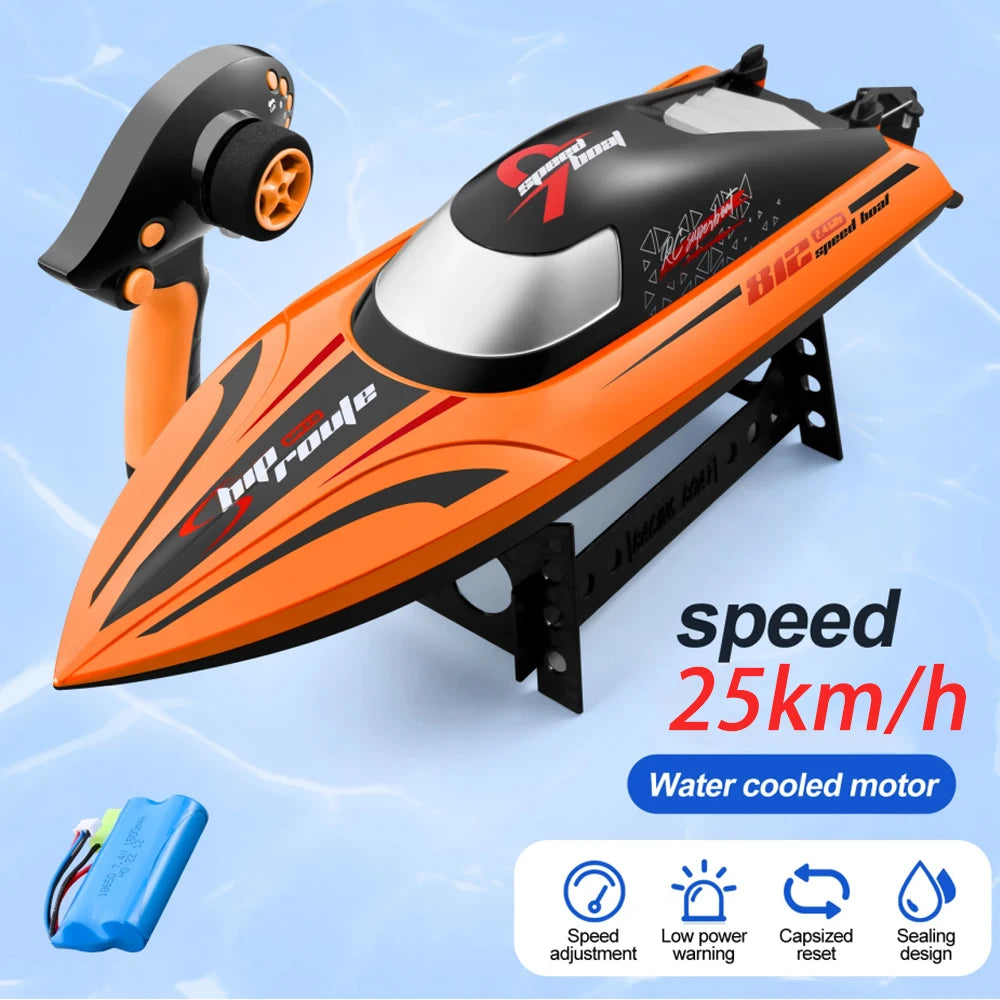 812 RC Boat &ndash; High Speed Racing With 25 Minutes Endurance Orange
