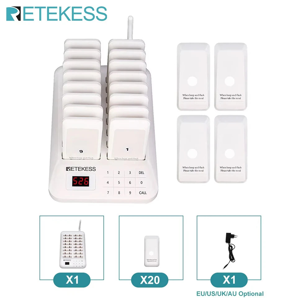 Retekess TD157 Restaurant Pager &ndash; Extended Range Paging