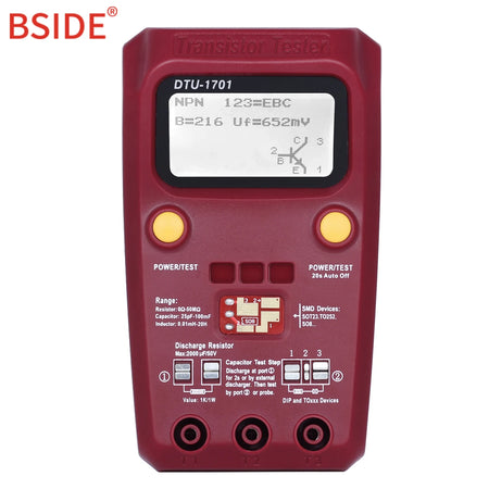 BSIDE ESR02 PRO Tester &ndash; ESR Meter for SMD Components ESR02PRO(Red) / CHINA