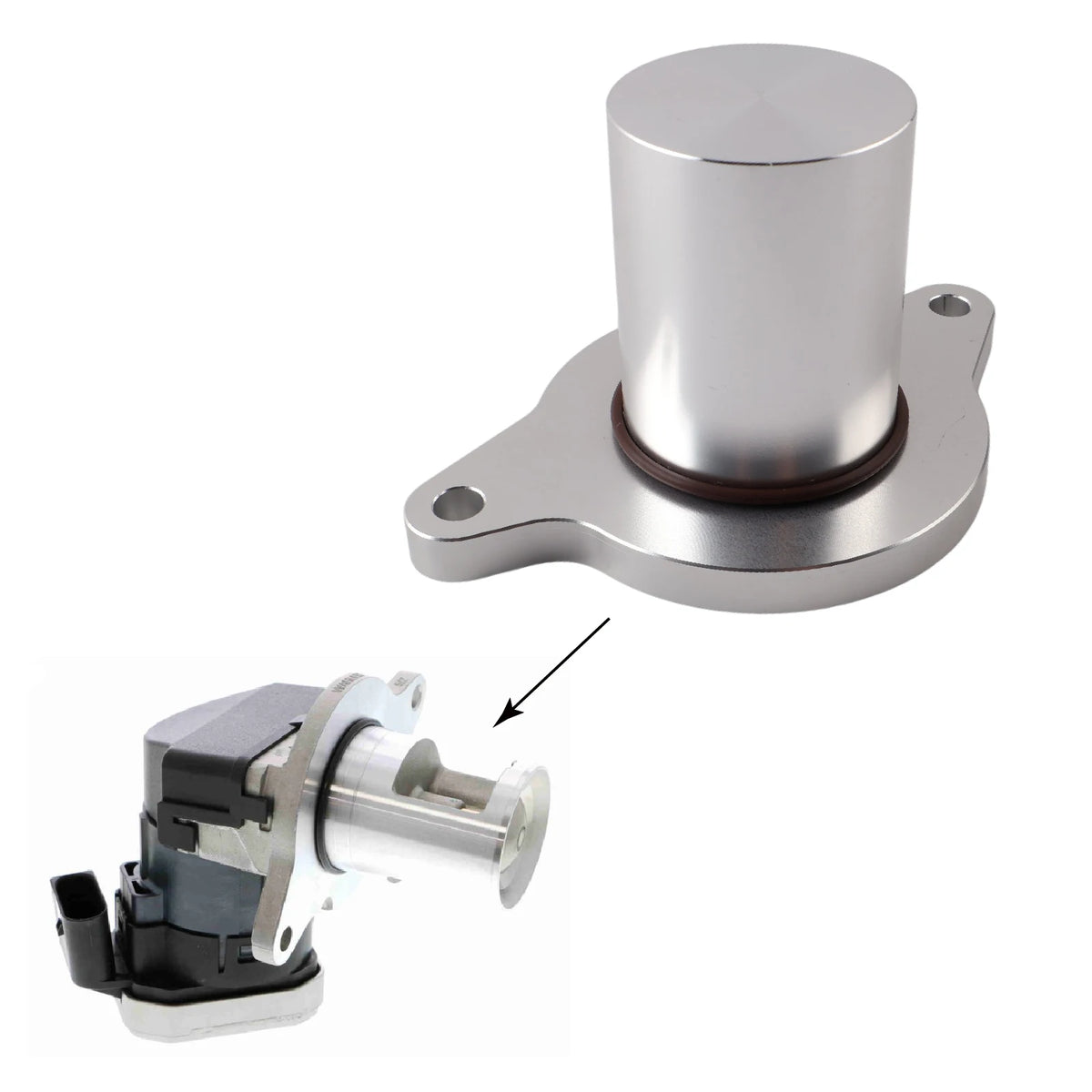 Aluminum Valve Adaptor for Mercedes-Benz 2.2L 3.0L CDI OM612 OM647 by InterCyprus Trading Ltd