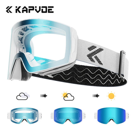 Kapvoe Photochromic Ski Goggles &ndash; Magnetic Anti-Fog Lenses Photochromic-18