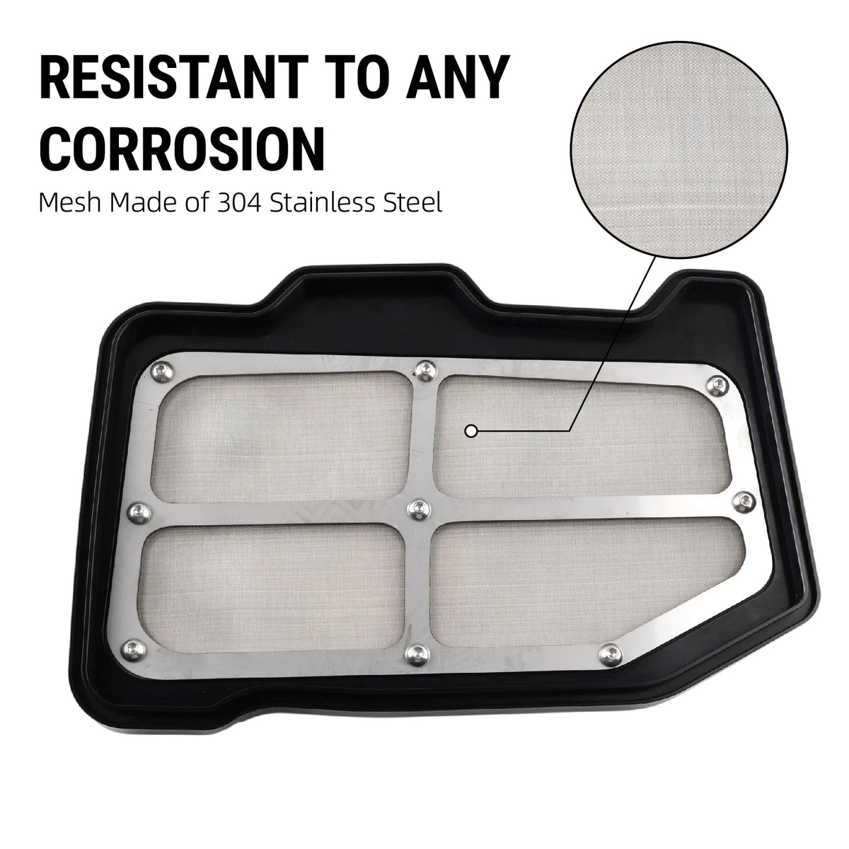 Airbox Lid Cover Aluminum With Steel Mesh For Yamaha Raptor 700 700R by InterCyprus Trading Ltd