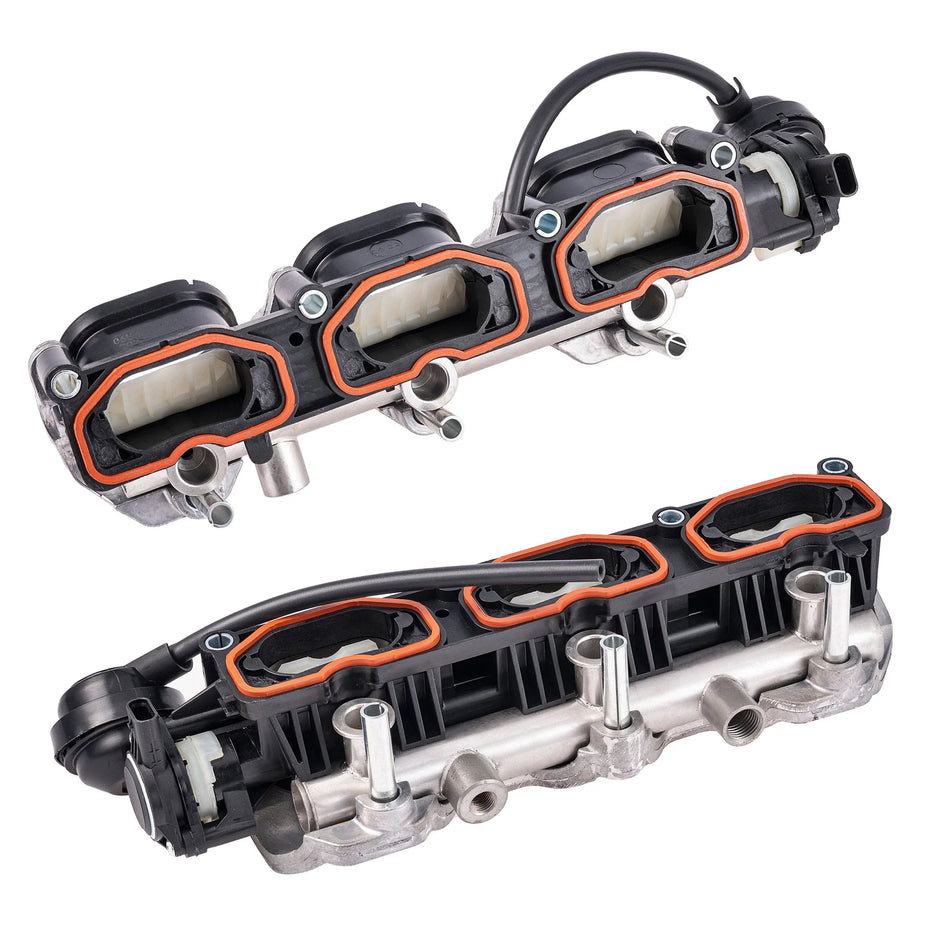 Kairieji ir dešinieji pakeitimo įsiurbimo kolektoriai Porsche Cayenne 92A 3.0S E-Hybrid