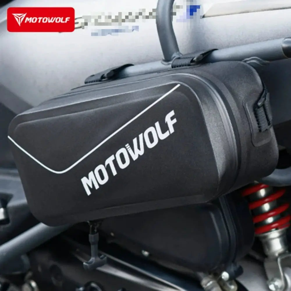 Motowolf Motorcycle Crash Bar Side Tool Bag Wear-Resistant Air-Tight Waterproof Side Pouch for Touring Storage Organizer Bag by InterCyprus Trading Ltd