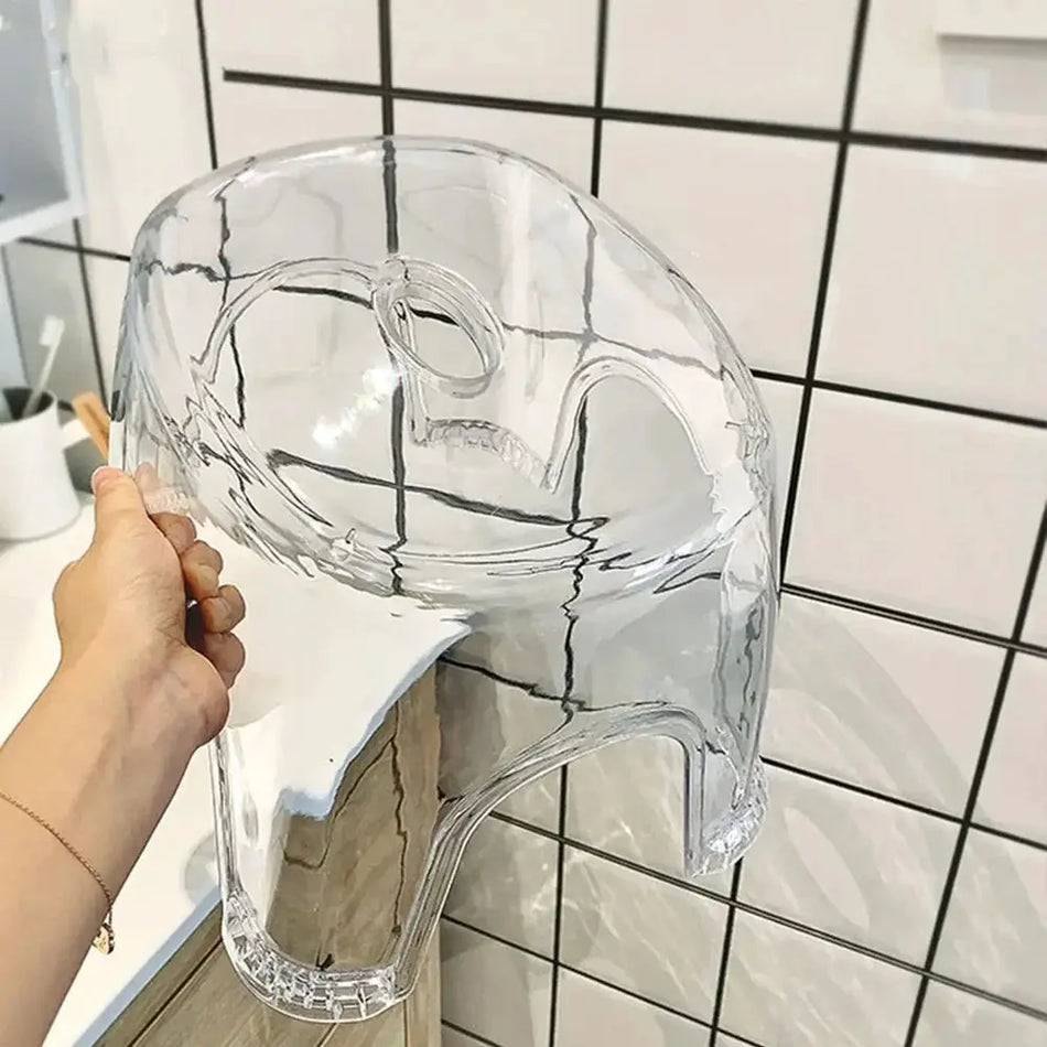Acrylic Bathroom Shower Non-slip Stool Transparent Small Low Stool for Kids Home Living Room Bathroom Simple Modern Furniture by InterCyprus Trading Ltd