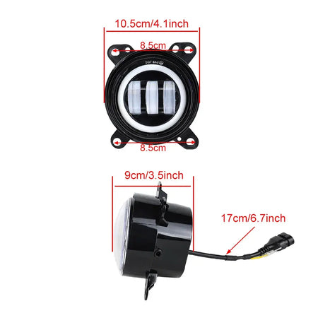 1 pair Truck Light LED Fog lamp with white DRL Light for DAF XF 105 by InterCyprus Trading Ltd