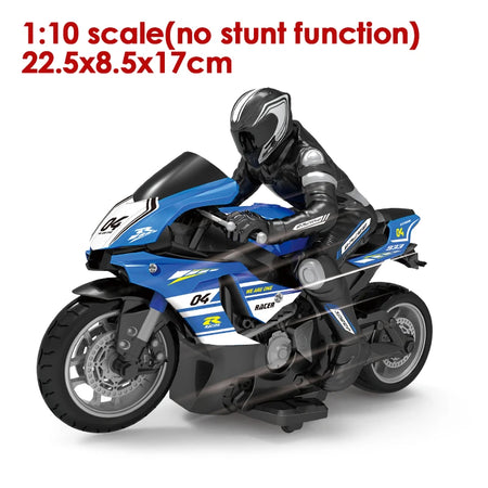 Upriser Ducati Panigale V4 S RC Motorcycle - High Speed Remote Control Stunt Bike BLUE Small Scale