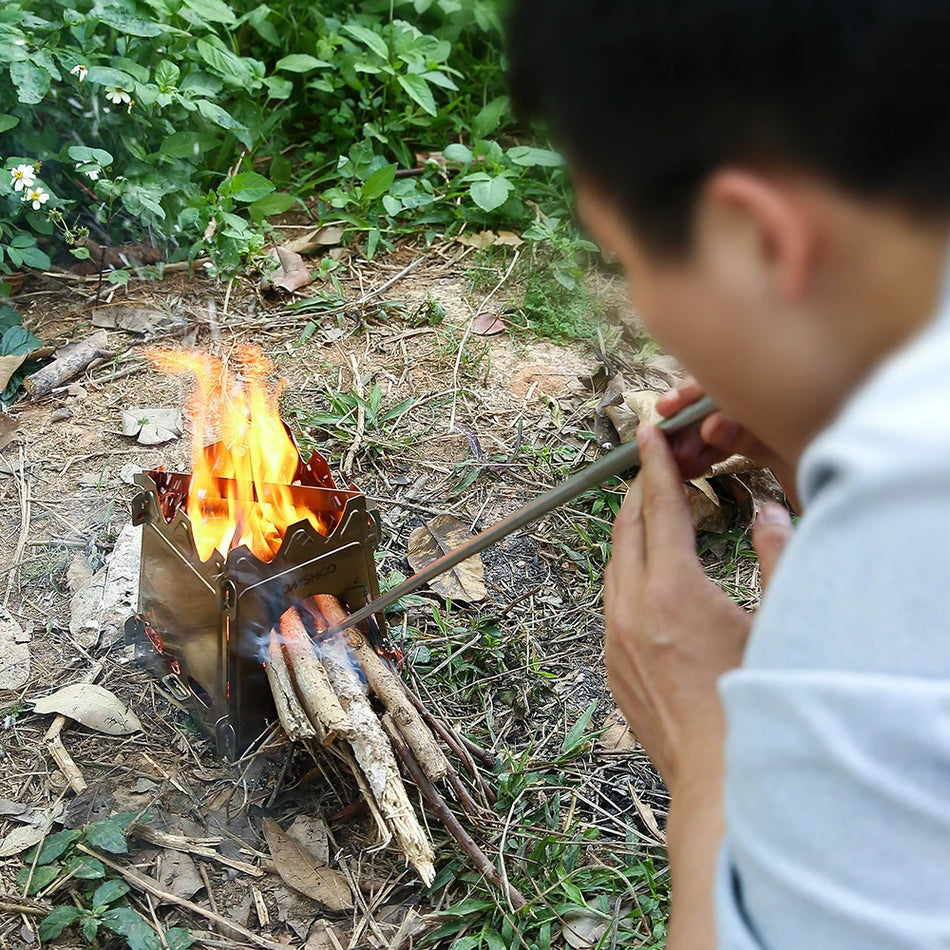 Tomshoo Titanium Stove &ndash; Portable Folding Wood Burner