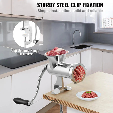 304 Stainless Manual Meat Grinder Table Clamp