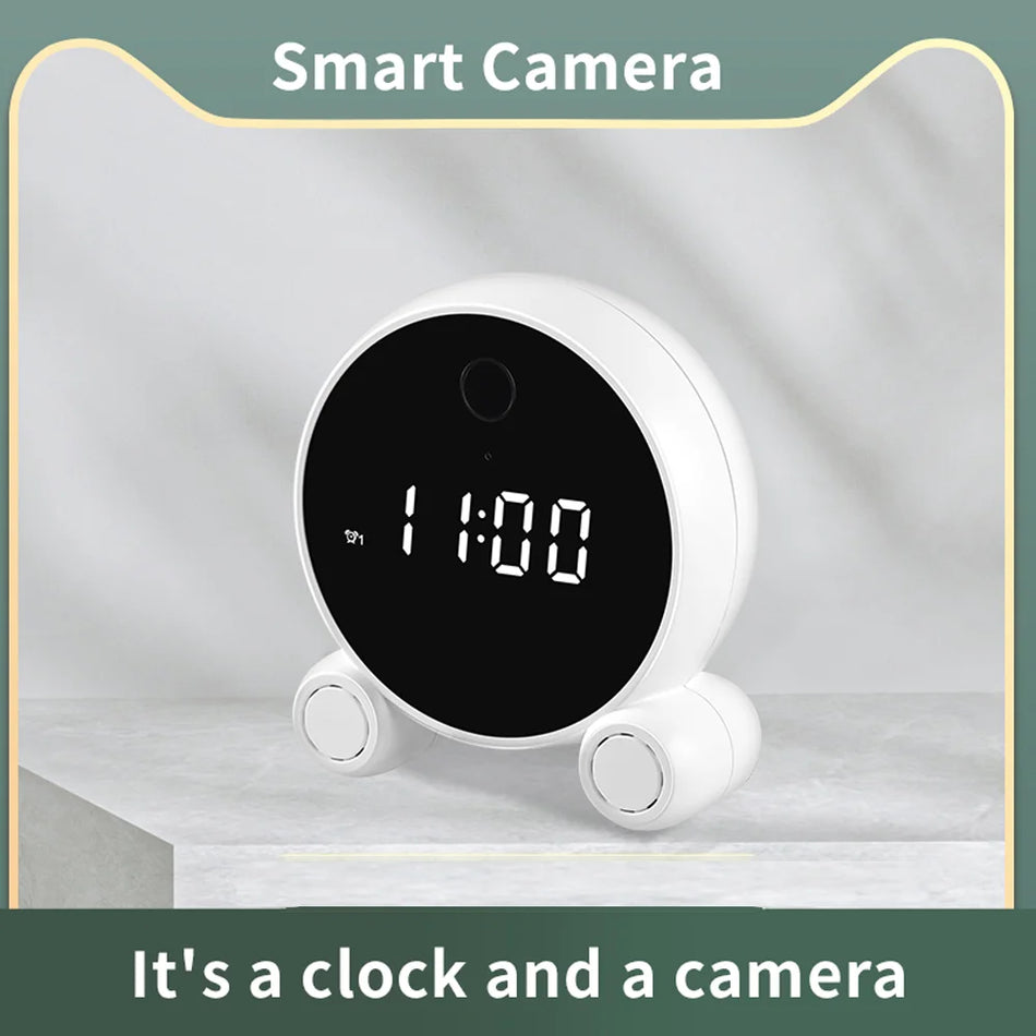 Tuya Wifi Alarm Clock Camera &ndash; HD Night Vision Motion Detection