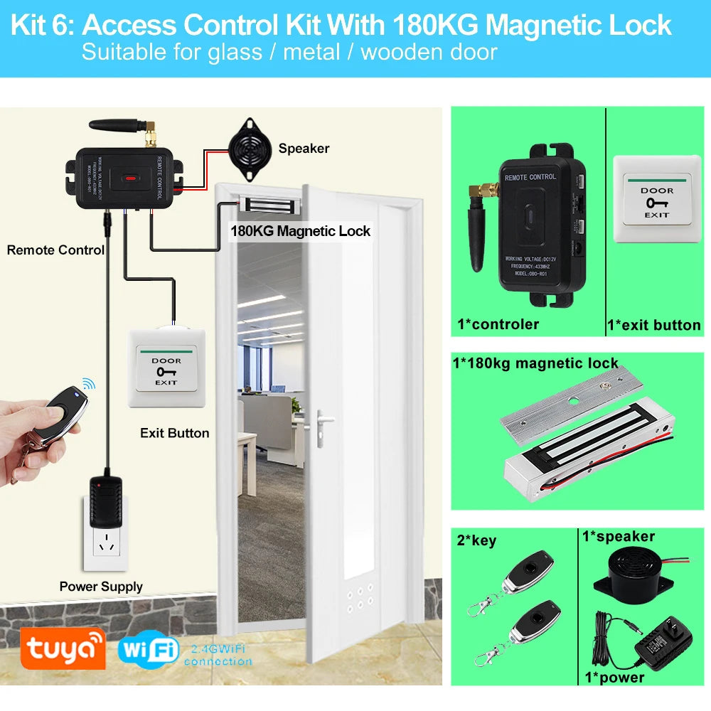 R01 - Smart Wifi Tuya Access Control Kit Remote Unlock Kit 6