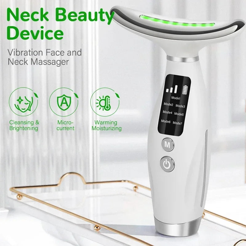 OIMG EMS Neck Face Lifting Massager with LED Photon Therapy