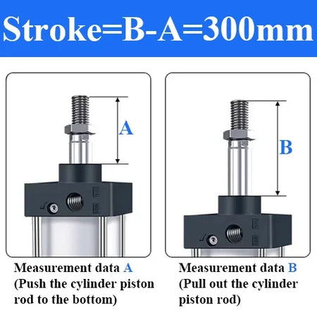 SC Bore 63mm Stroke 25-1000mm Pneumatic Cylinder &ndash; Durable Stroke 300mm / SC63 (Bore 63mm)