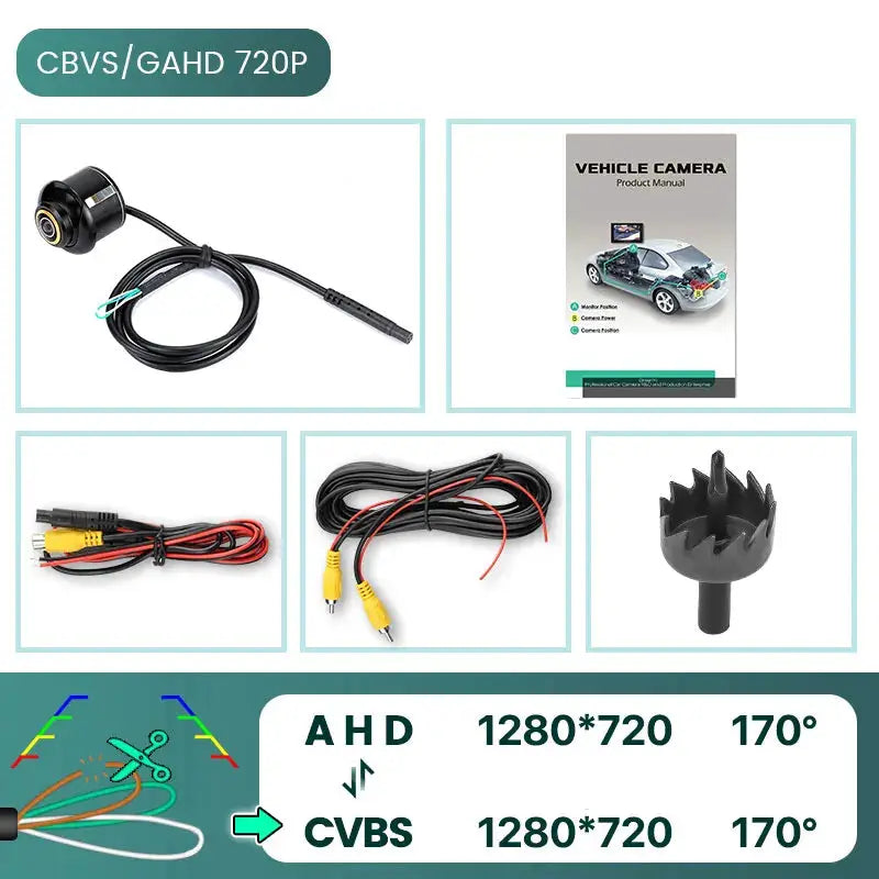 170° Wide Angle AHD 1080P Rear Backup Camera With Night Vision And Guidelines by InterCyprus Trading Ltd