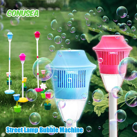 Street Lamp Bubble Machine &ndash; Automatic Fun for Parties