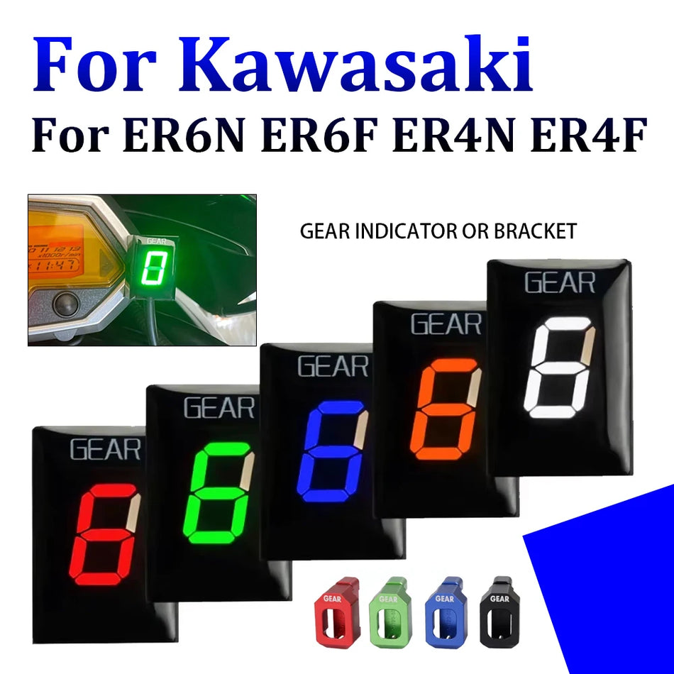 Kawasaki ER6N Gear Indicator Display, Digital Gear Counter, Plastic