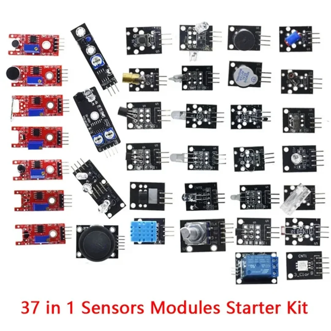 45 in 1 Sensors Modules Starter Kit &ndash; Enhanced Creativity for Arduino and Raspberry Pi 37 in 1 kit
