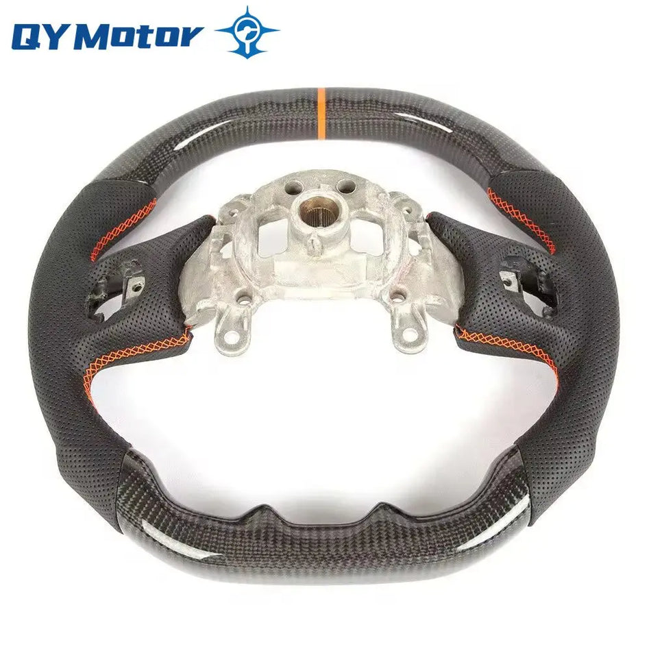 Podgrzewana kierownica Jeep Wrangler JL z włókna węglowego i perforowanej skóry