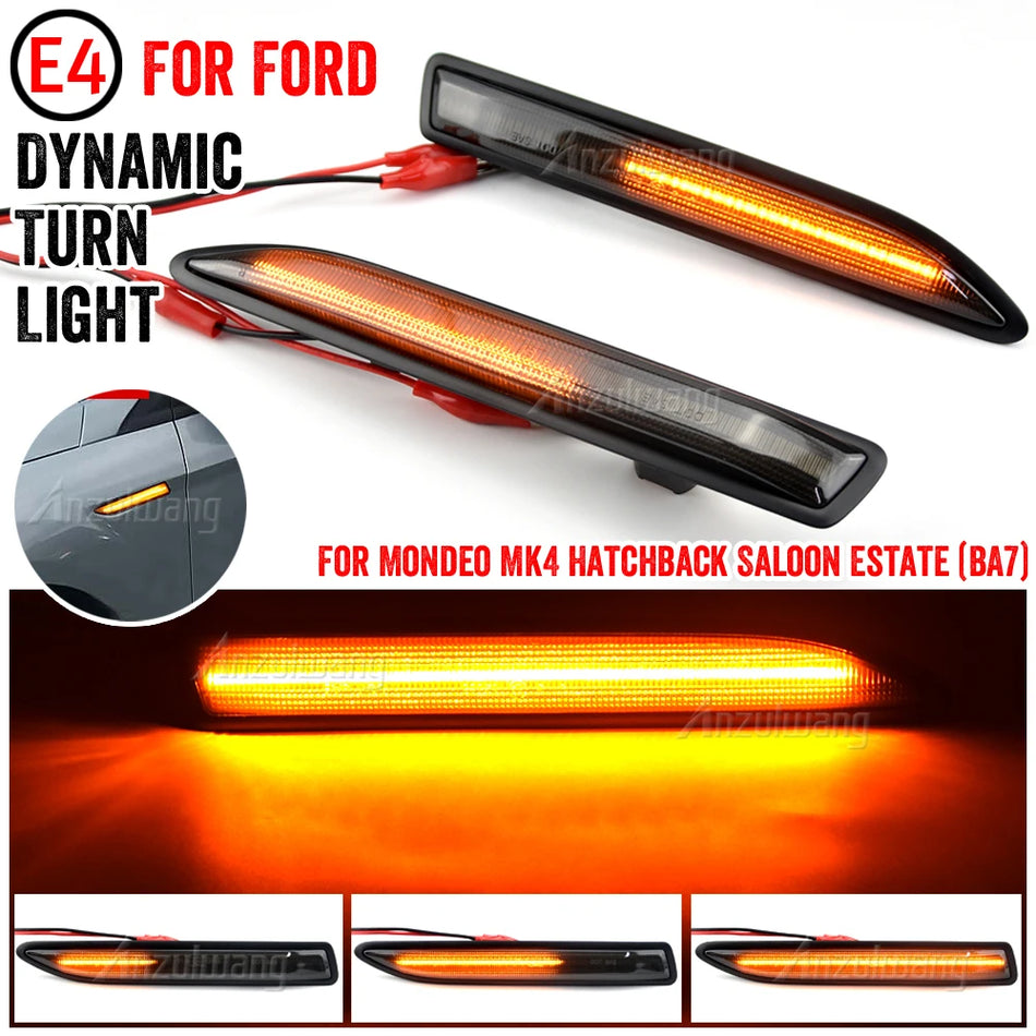 Luces de Marcador Lateral LED con Señal de Giro para Ford Mondeo Mk4 BA7