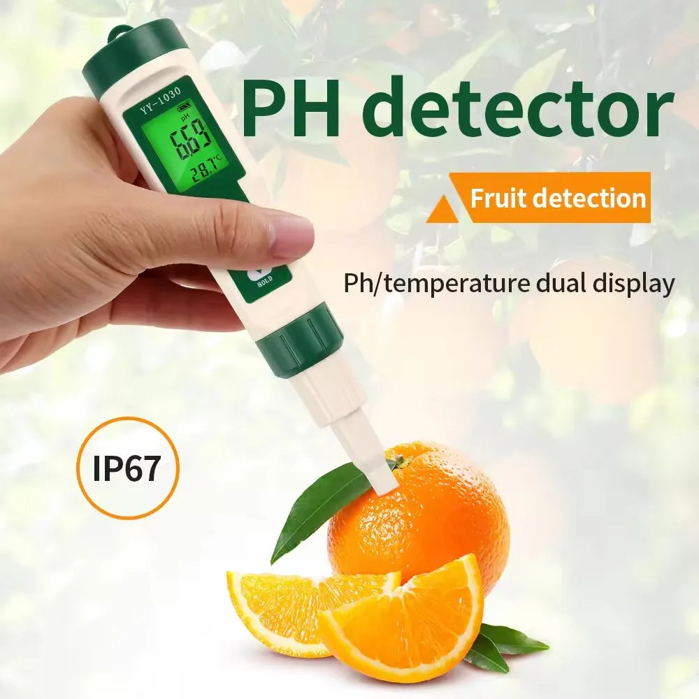 PH Meter &ndash; Backlit Digital pH Tester for Food Kitchen Use