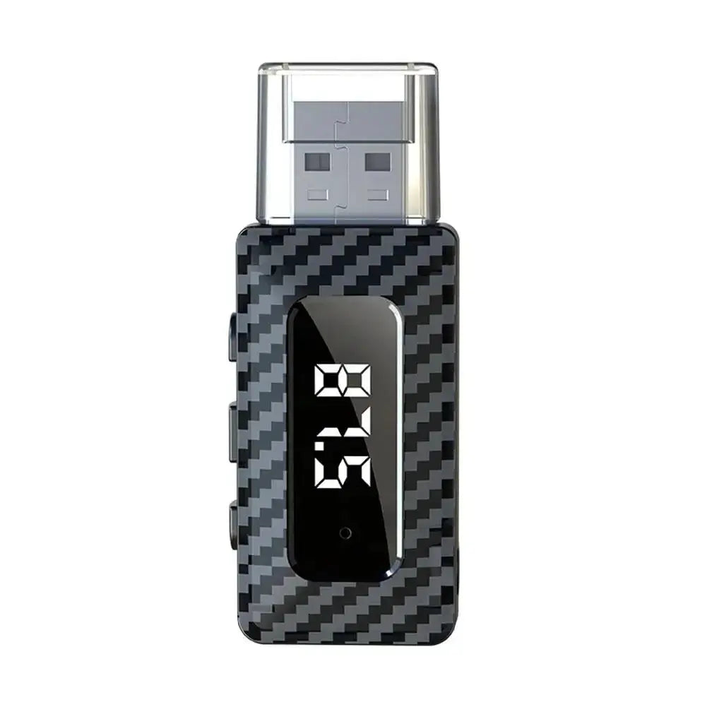 Car Bluetooth 5.3 FM Transmitter USB Wireless Audio Adapter With MIC Hands-Free Calling Music For Car Audio by InterCyprus Trading Ltd