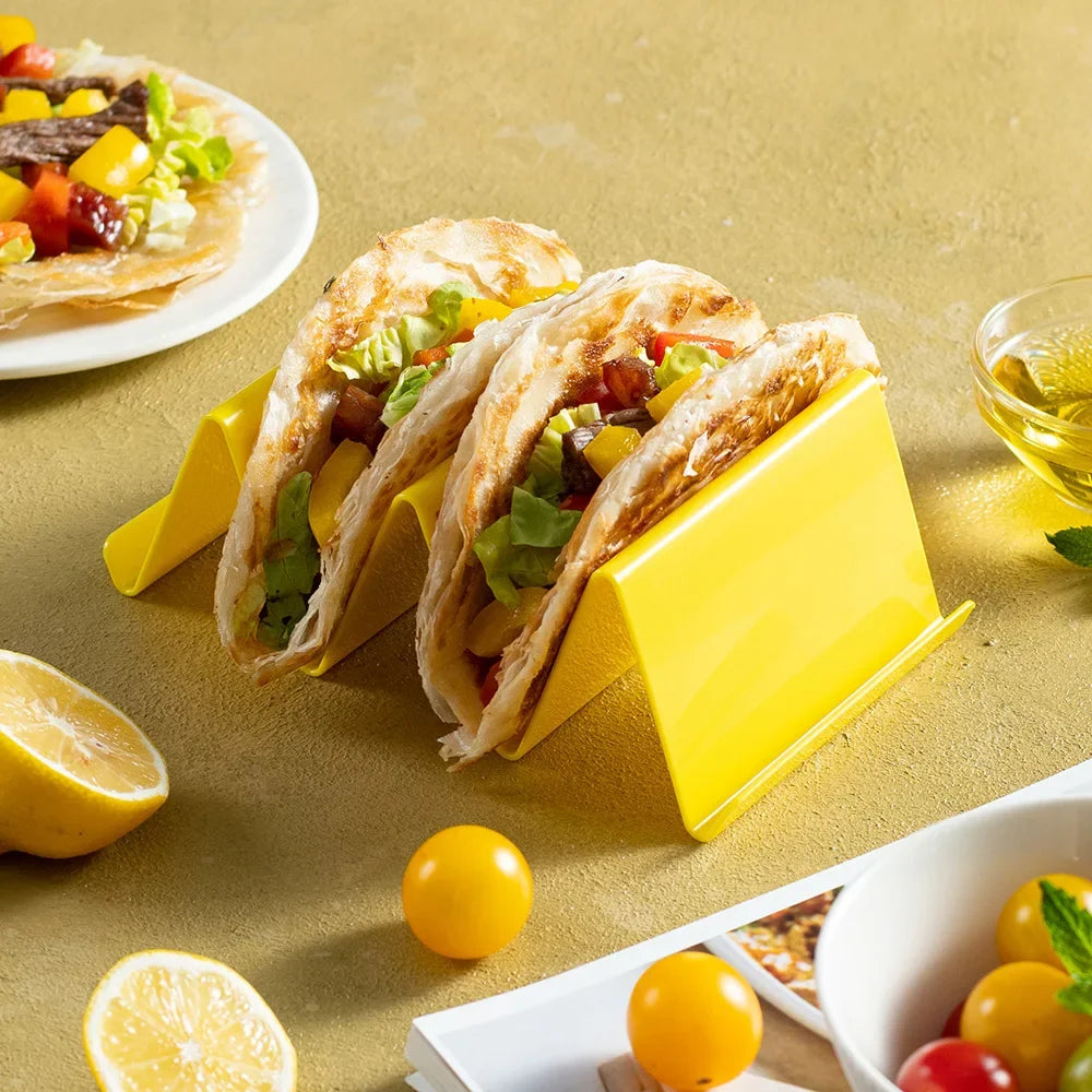 3Pcs Taco Holder Set &ndash; Colorful Tableware for Perfectly Shaped Tacos